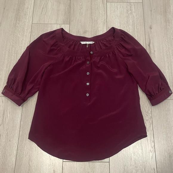 Trina Turk Silk Blouse - Picture 4 of 8